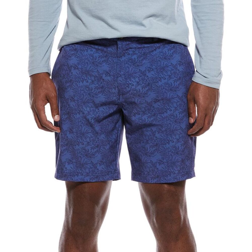Tailorbyrd Mens Printed Performance Short, Blue